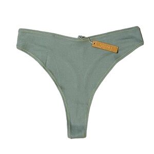 Skims Ribbed Cotton Jersey Dipped Thong NWT